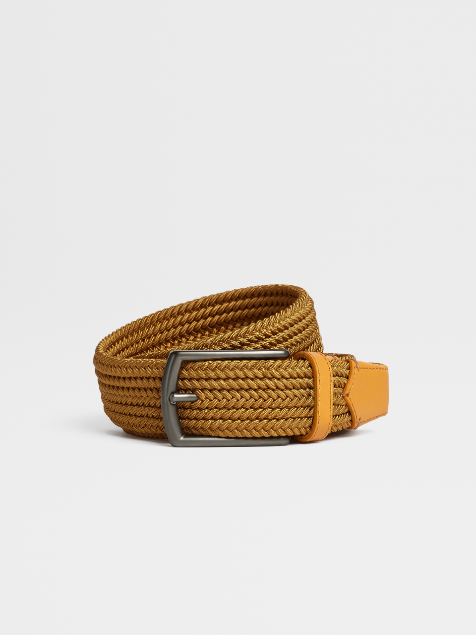 Z Vintage Logo Yellow Elastic Rayon Braided Belt